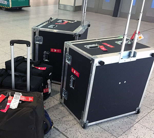 Luggage in London Airport